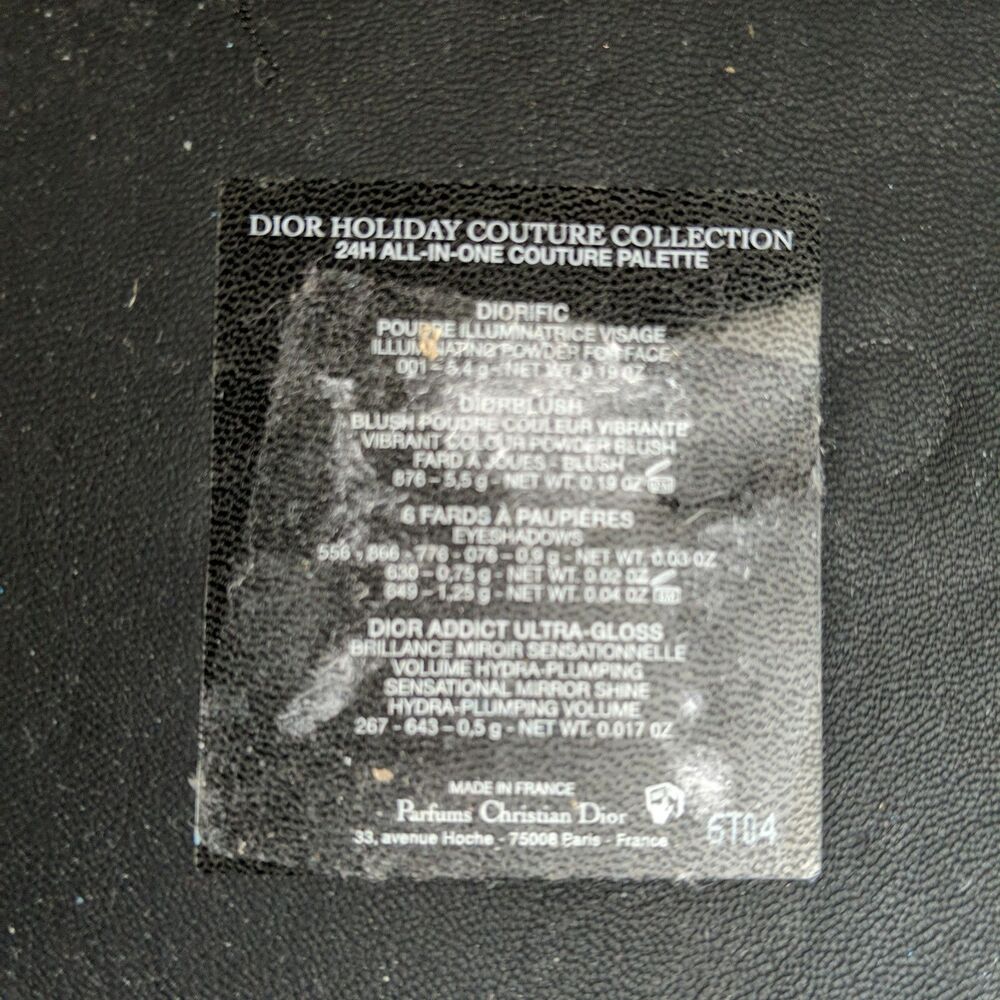Christian Dior Holiday Couture Collection Palette 24H All in One Diorific - Picture 4 of 8